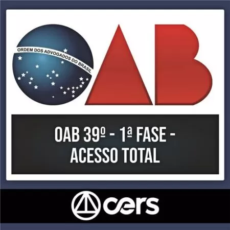 Rateio OAB 39º Exame (XXXIX) - 1ª Fase - Acesso Total - 2023 - CERS