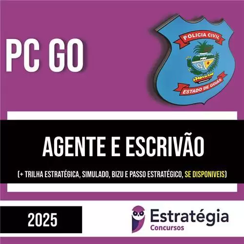 Rateio PC GO 2025 - Agente e Escrivão - ESTRATÉGIA Rateio PC GO 2025 - Agente e Escrivão - ESTRATÉGIA