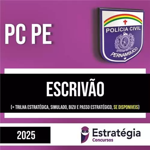 Rateio PC PE 2025 - Escrivão - ESTRATÉGIA Rateio PC PE 2025 - Escrivão - ESTRATÉGIA