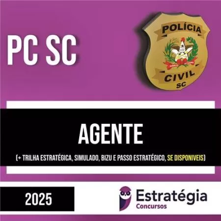 Rateio PC SC 2025 - Agente - ESTRATÉGIA